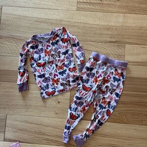 Little Sleepies Butterfly Print Kids Pajamas
